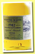 Aultmore 1982/2012 (46%, Wemyss Malts, 'Sugared almonds', 272 bottles)
